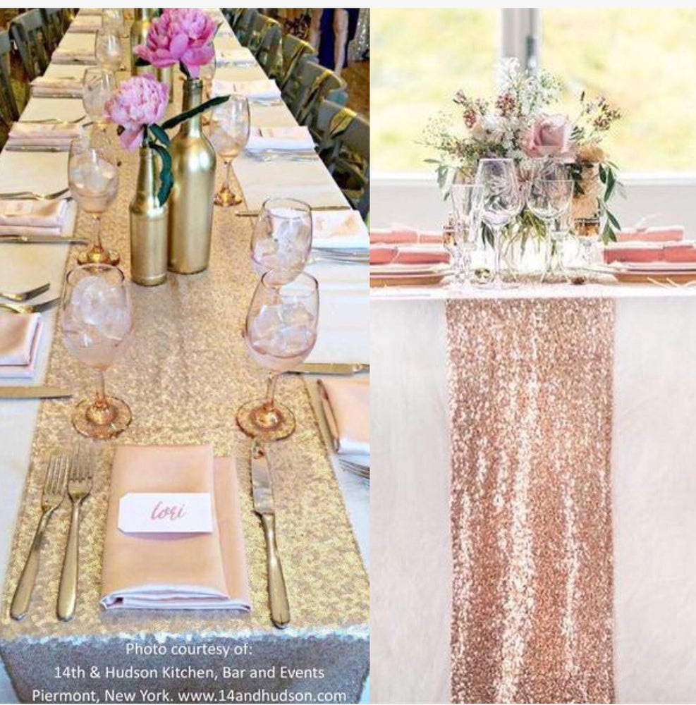 5 Sequin Table Runners - Knot and Nest Designs