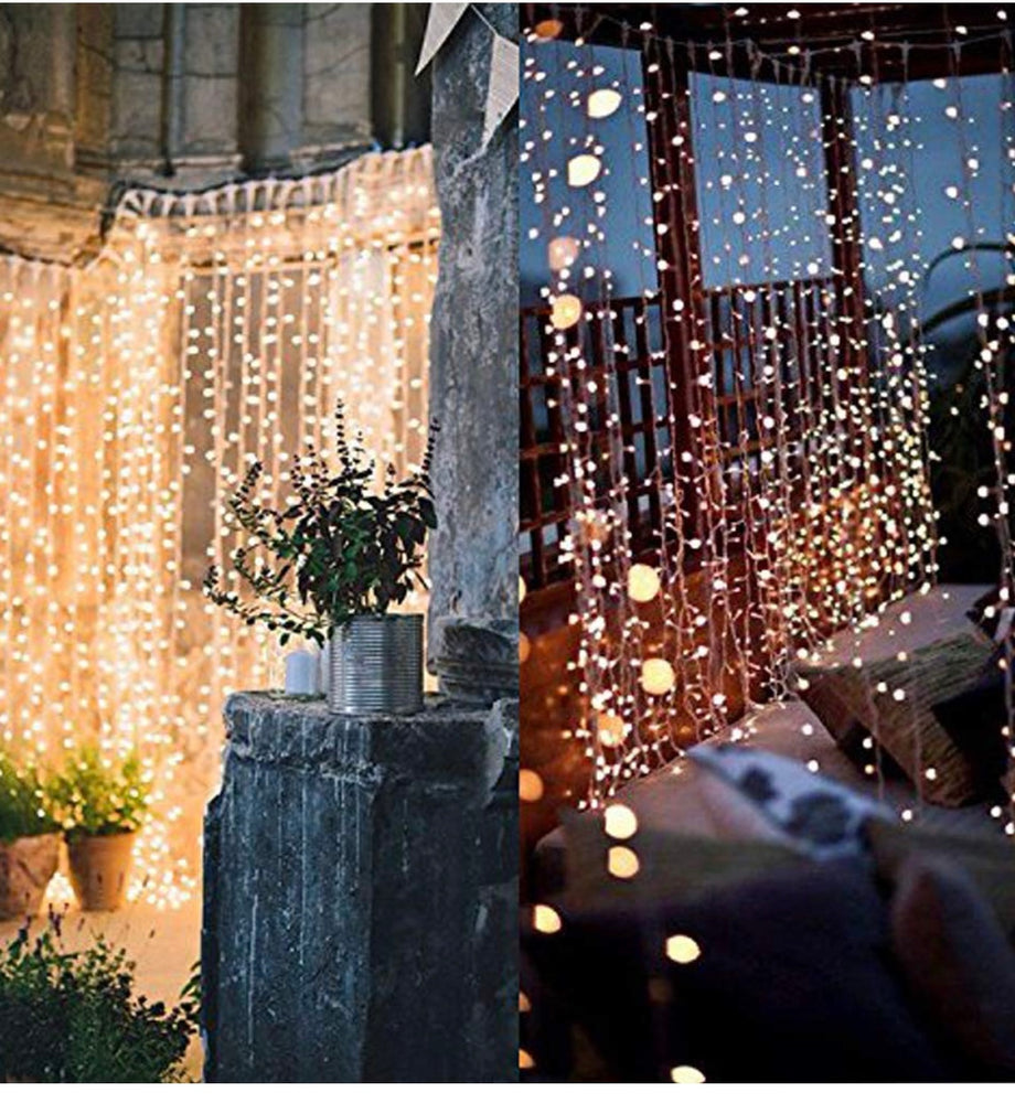 300 lights lighted curtain - Knot and Nest Designs