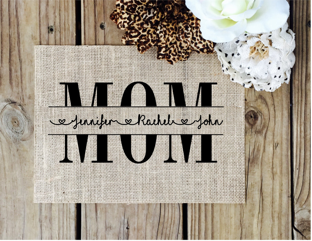 Custom Mom Sign - Knot and Nest Designs