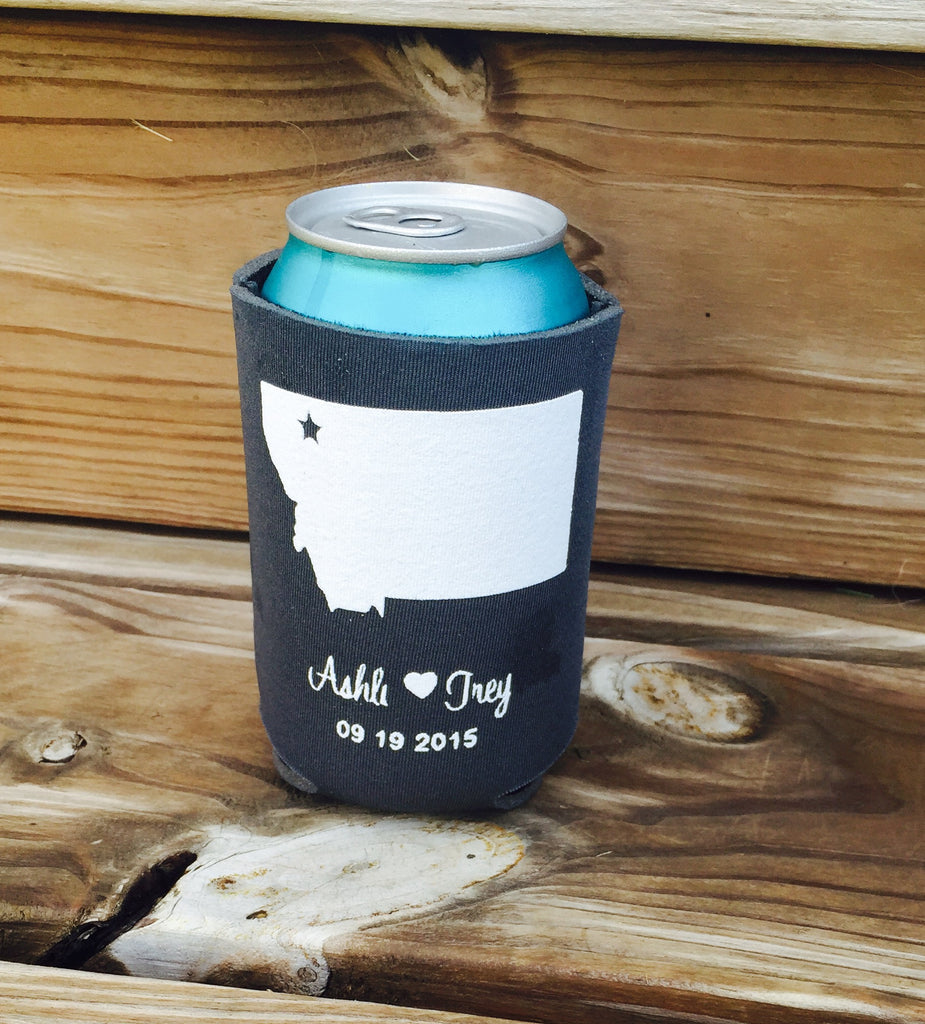 Custom can coolers Choose your state Custom State Can Coolers