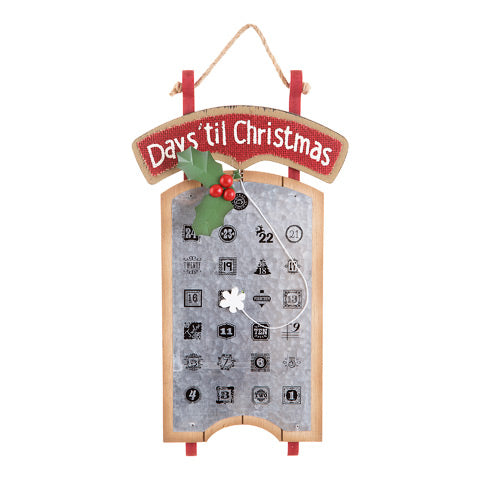 Days Until Christmas Wall Decor - Knot and Nest Designs
