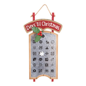 Days Until Christmas Wall Decor - Knot and Nest Designs
