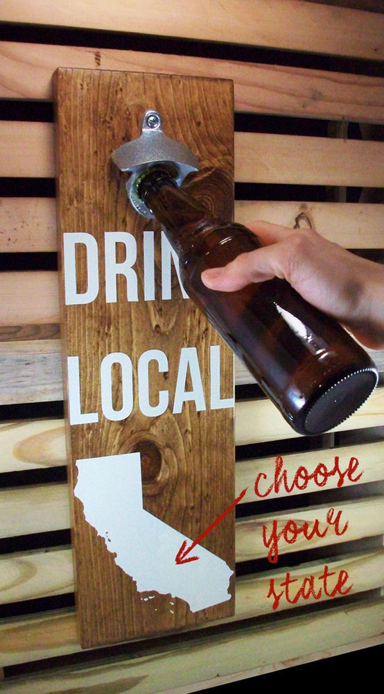Fathers Day or Groomsman gift - State Bottle Opener - Knot and Nest Designs