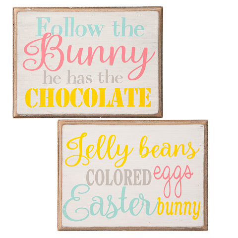 2 pack easter Signs