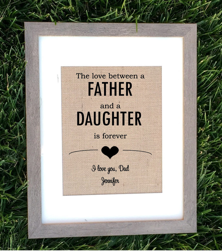 The love between a father and daughter/son - Knot and Nest Designs