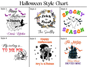 Halloween Custom Kitchen Dish Towel