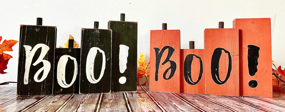 Rustic Boo Sign Boo Rustic Sign – K and N Designs