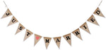 Just Married Burlap Banner