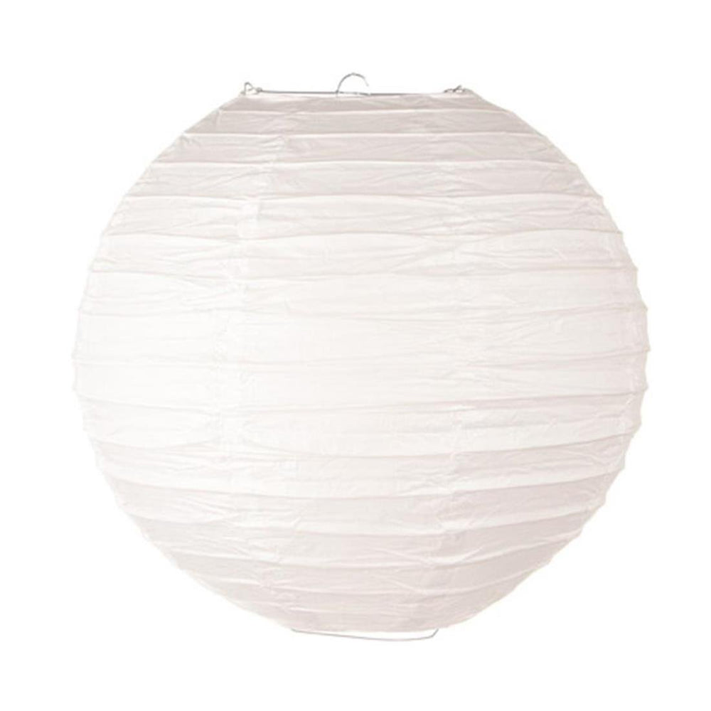 12 Inch White Paper Lantern 2 Pack- No light Inlcuded