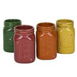 Fall Mason Jars set of 4 - fall decor