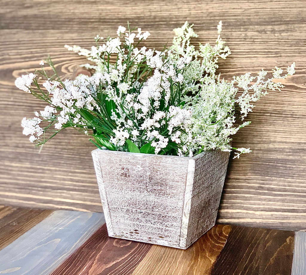 Square Birch Planter – K and N Designs