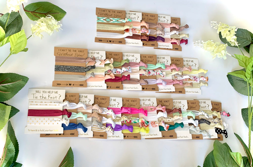 Bridesmaid hair ties - Knot and Nest Designs