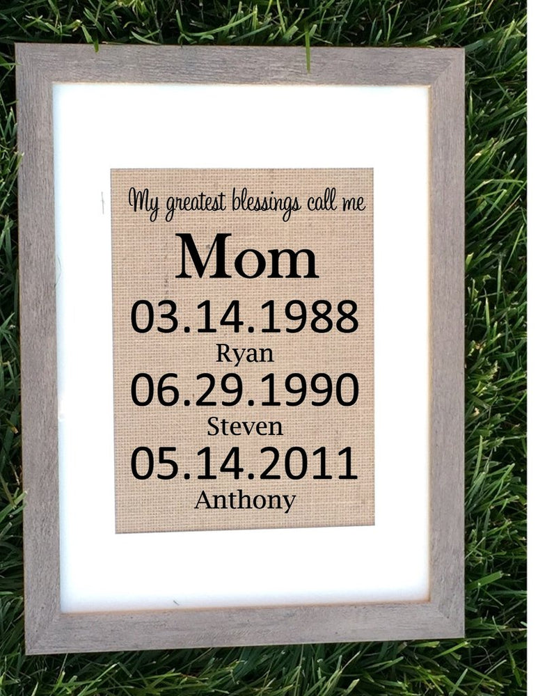 My greatest blessings Sign - CHOOSE: DAD/MOM/GRANDMA/GRANDPA - Knot and Nest Designs