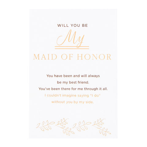 Bridesmaid/Maid of Honor Wine Bottle Label - Knot and Nest Designs