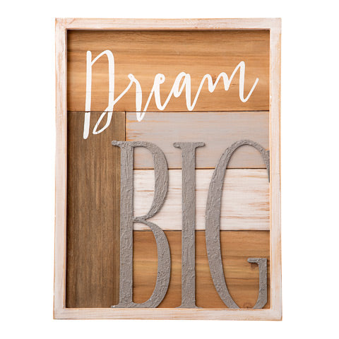 Dream Big Wood Sign