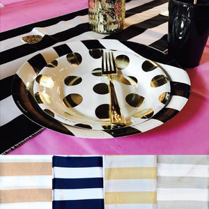 Striped Table Runner - Knot and Nest Designs