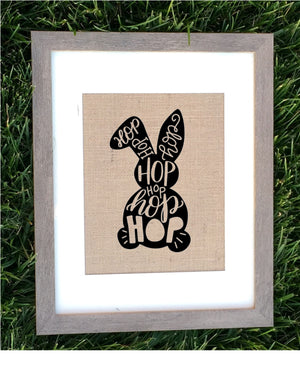
                
                    Load image into Gallery viewer, Burlap Easter Bunny Sign - Knot and Nest Designs
                
            