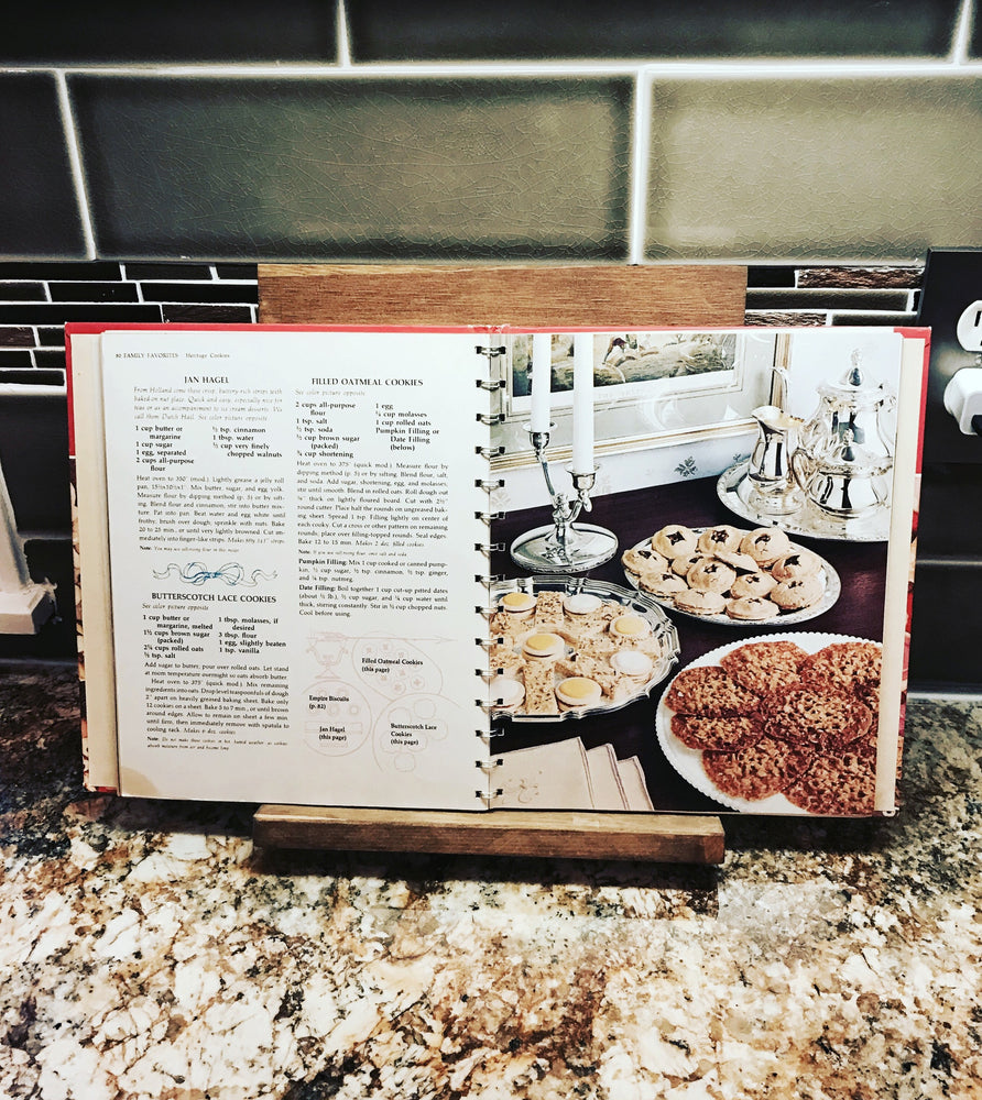 Rustic Kitchen cookbook or tablet stand