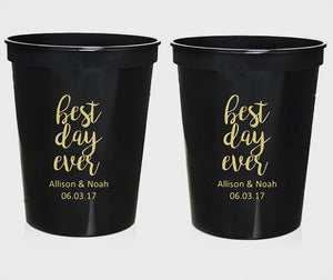 
                
                    Load image into Gallery viewer, Customized plastic party cups - you choose your design - Knot and Nest Designs
                
            