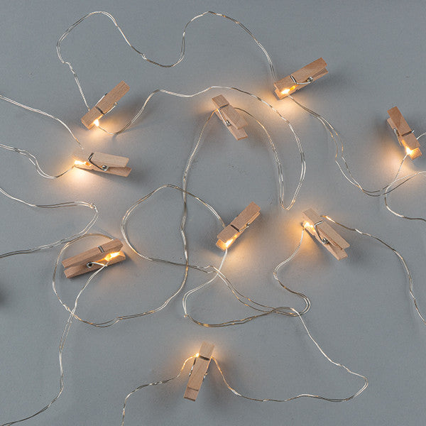 Strand lights with clips - Knot and Nest Designs