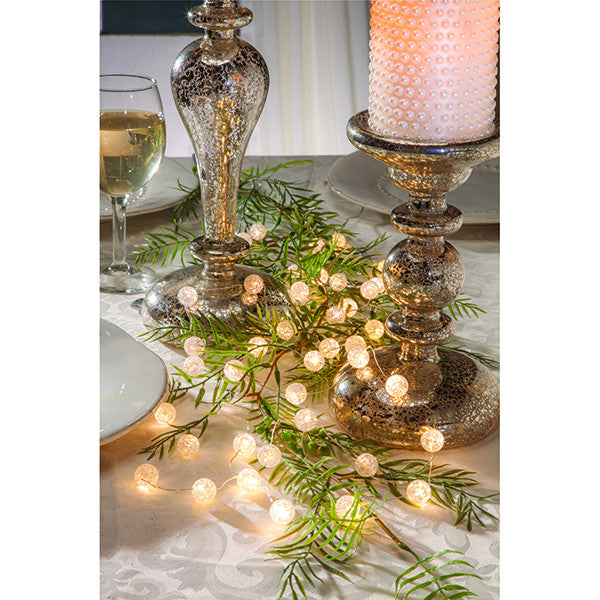 Holiday Crackle Lighted acrylic strand lights - Knot and Nest Designs
