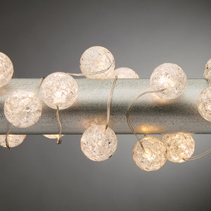 Elegant Crackle Lighted acrylic strand lights - Knot and Nest Designs