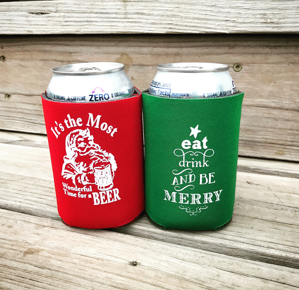 2 pack Christmas can coolers