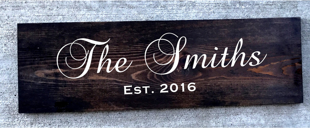 Customized Rustic Sign - Knot and Nest Designs
