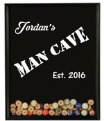 Mens gift - Man Cave bottlecap holder