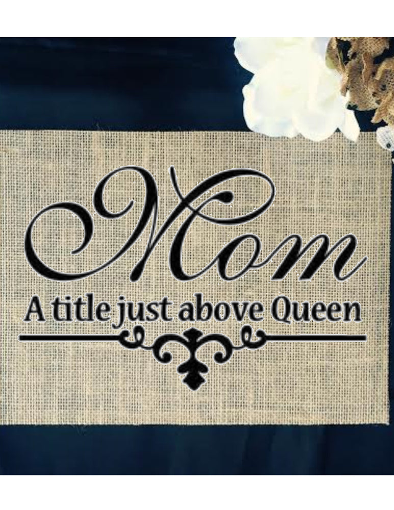 Burlap Mothers Day Sign - Knot and Nest Designs