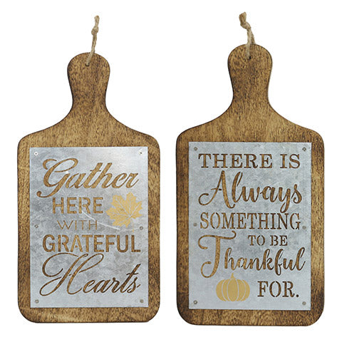 2 - Rustic Fall Decor Wood Paddle - Knot and Nest Designs