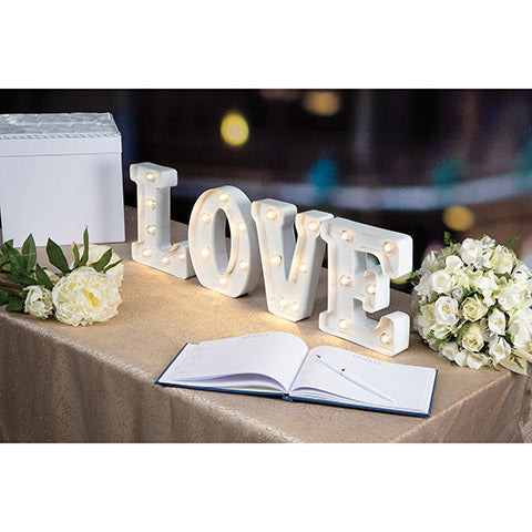 Marquee Lighted Love Letters - Knot and Nest Designs