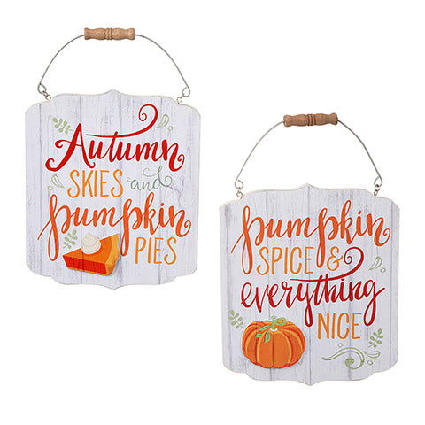 2 - Rustic Fall Signs - Knot and Nest Designs