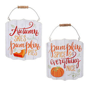 2 - Rustic Fall Signs - Knot and Nest Designs