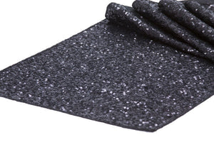 Black Sequin Table Runner - Knot and Nest Designs