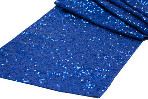 Blue Sequin Table Runner - Knot and Nest Designs