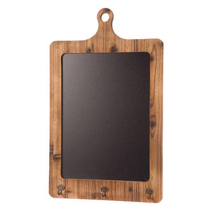 Large Chalkboard media Board with key hooks - Knot and Nest Designs