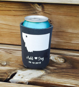 Custom can coolers - Choose your state - Custom State Can Coolers - Knot and Nest Designs