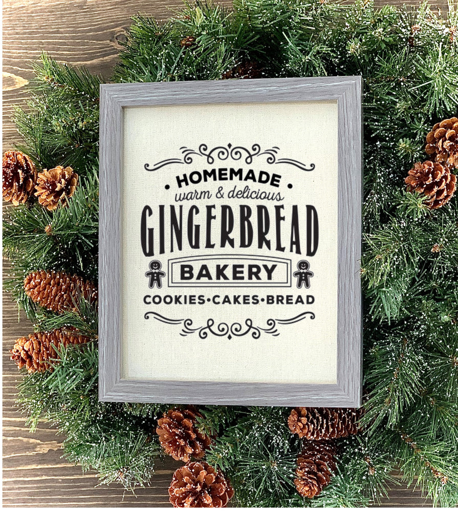 Homemade gingerbread cookies sign