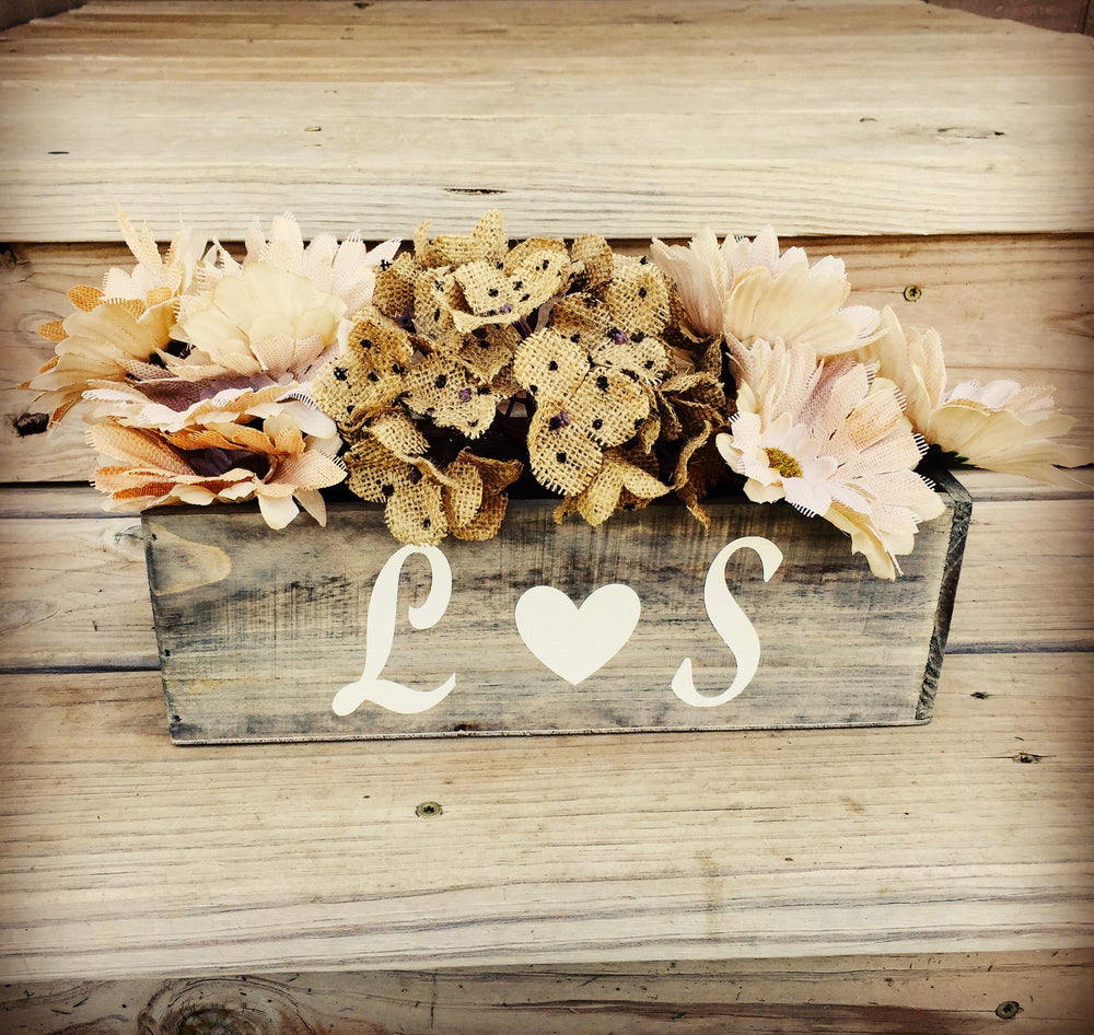 Custom monogram planter - Knot and Nest Designs