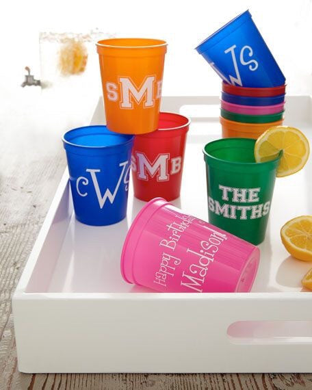 Customized plastic party cups - you choose your design – K and N Designs