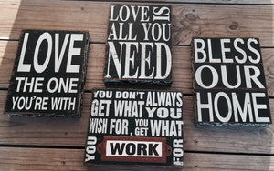 Rustic Signs - Knot and Nest Designs