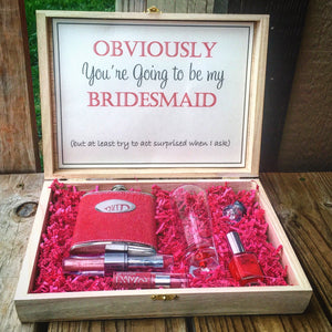 Engraved Bridesmaid box - Knot and Nest Designs