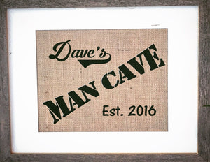 Mens Gift Man Cave Sign - Knot and Nest Designs