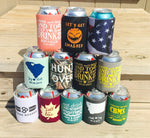 Custom Can Coolers - choose your own design double sided