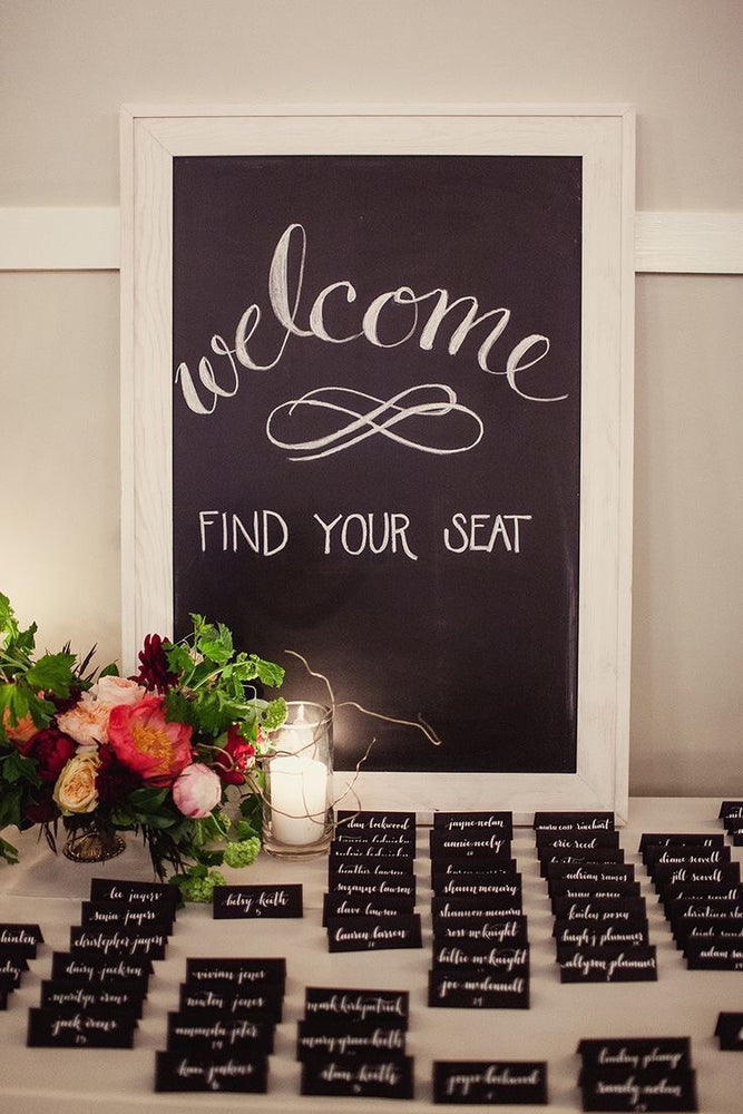 Chalkboard place cards 72 pack