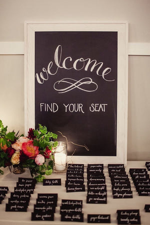 Chalkboard place cards 72 pack - Knot and Nest Designs