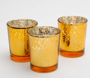 Amber Mercury Votives 12 pack - Knot and Nest Designs