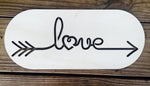 Valentines Day Love wooden sign