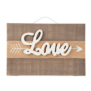 
                
                    Load image into Gallery viewer, Rustic Love Arrow Wooden Sign - Knot and Nest Designs
                
            